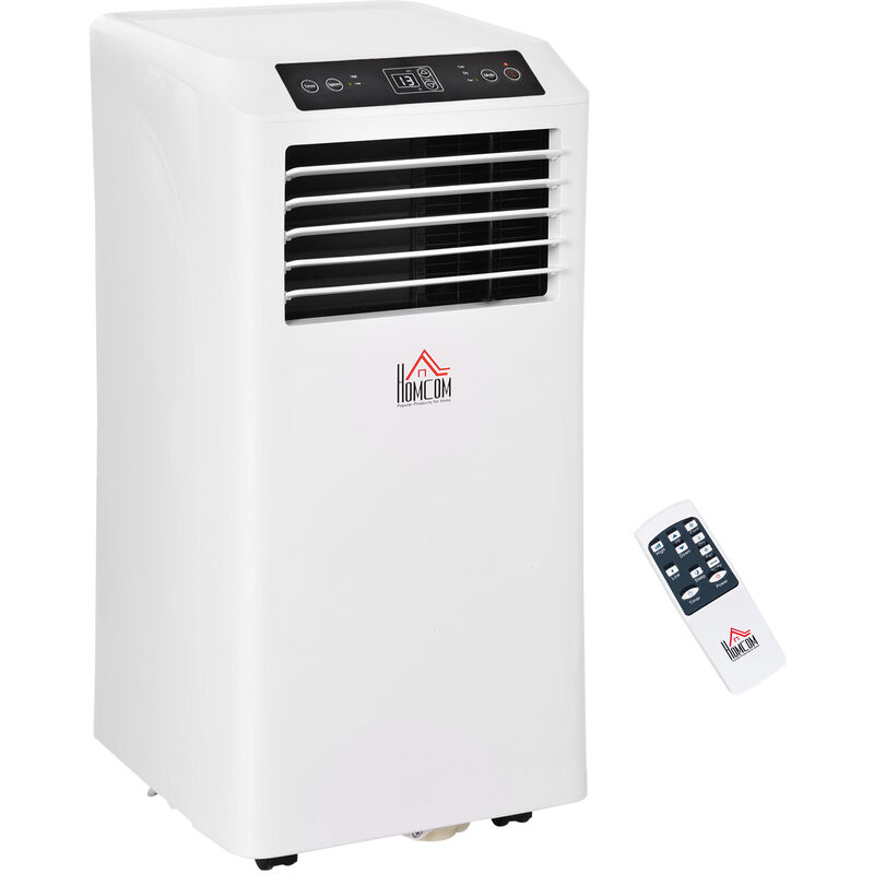 Homcom – Mobile Klimaanlage, 2,9 kW 3-in-1 Klimagerät – Kühlen, Entfeuchtung und Ventilation – Luftentfeuchter, Ventilator 12-18㎡ mit Fernbedienung,