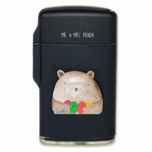 Mr. & Mrs. Panda Feuerzeug Bär Gefühl - Schwarz - Geschenk, Teddybär, Wahnsinn, Verrückt, Durchg (1-St)