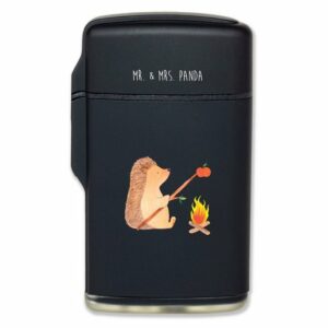 Mr. & Mrs. Panda Feuerzeug Igel grillt - Schwarz - Geschenk, lustige Sprüche, süße Tiermotive, a (1-St)