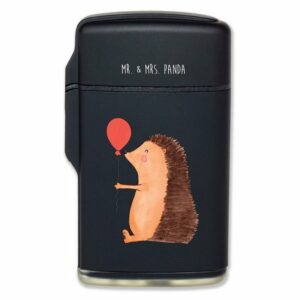 Mr. & Mrs. Panda Feuerzeug Igel mit Luftballon - Schwarz - Geschenk, lustige Sprüche, Geburtstag (1-St)
