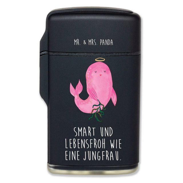 Mr. & Mrs. Panda Feuerzeug Sternzeichen Jungfrau – Schwarz – Geschenk, Astrologie, Geschenk Sept (1-St)