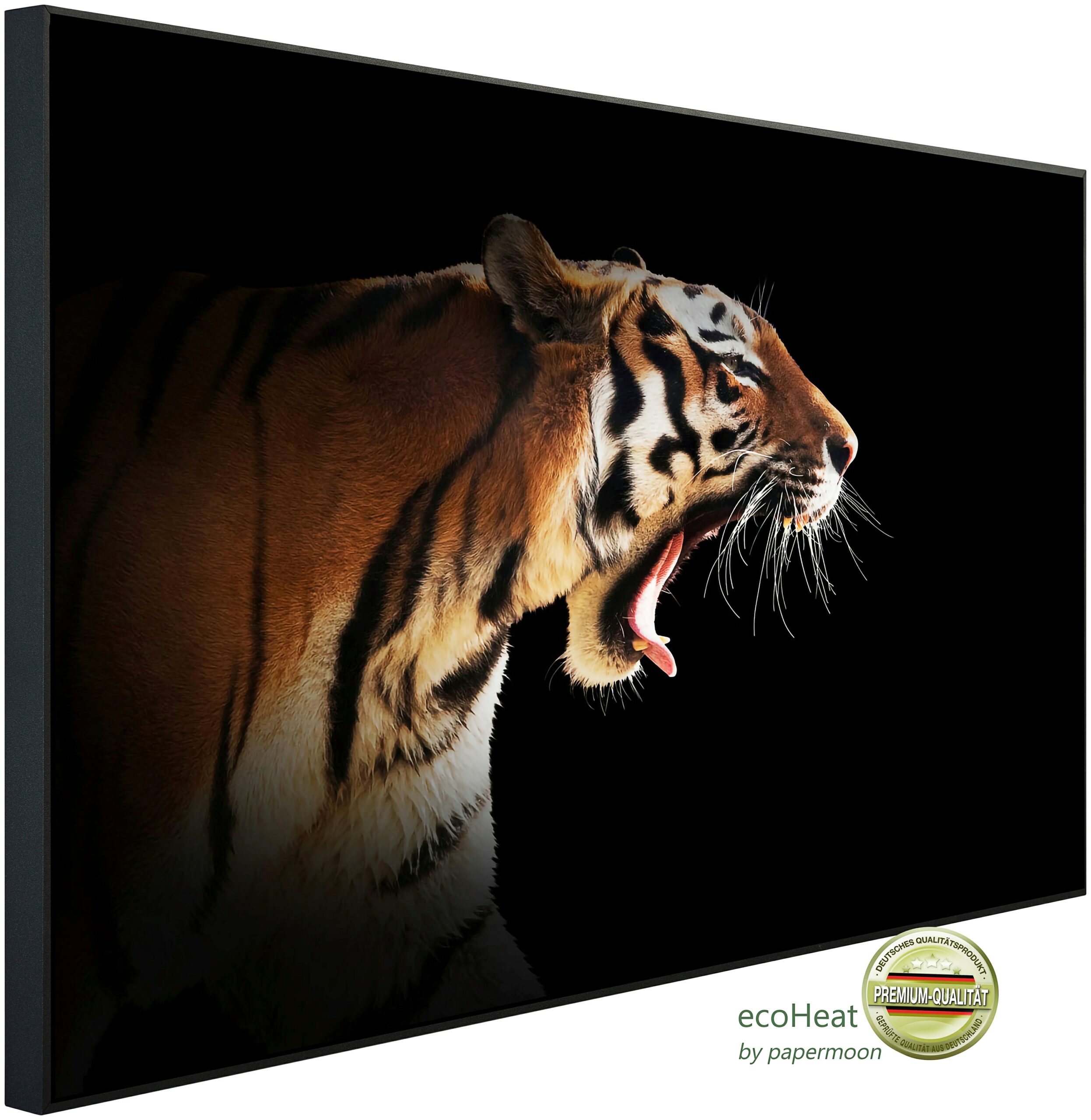 Papermoon Infrarotheizung “Brüllender Tiger”, sehr angenehme Strahlungswärme