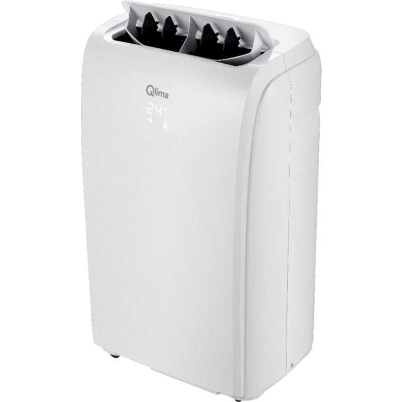 Qlima – Mobiles Klimagerät p 522 air conditioner – Kühlleistung 2,2kW – Raumgrösse bis zu 55-75 m2 – Energieklasse a – weiss