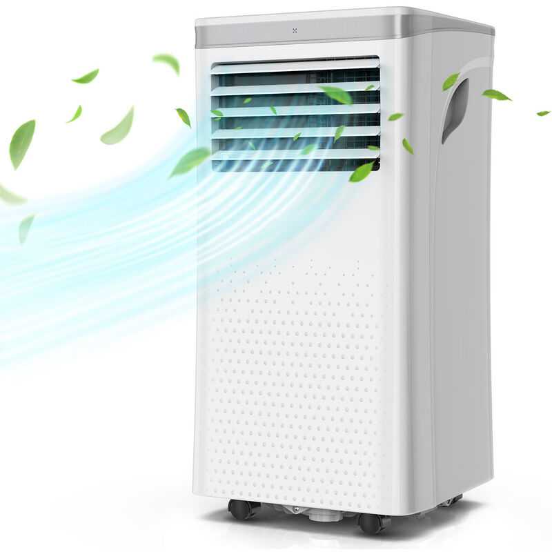 Randaco - Klimagerät Mobile Klimaanlage 7000BTU 3-in-1 mit led Anzeige + Fernbedienung mit Wasserkühlung Ventilator Luftbefeuchter & Nachtmodus - weiß