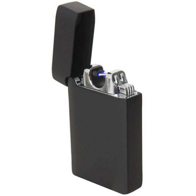 SHP International Trading GmbH Feuerzeug SHP – USB Doppel-Lichtbogenfeuerzeug (Geschenkverpackung), Kein gefährliches Nachfüllen von Benzin oder Gas