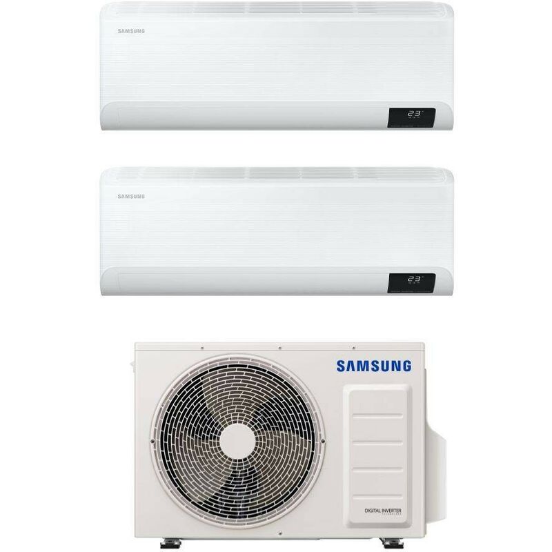 Dualsplit-Klimagerät Samsung Cebu 12000 + 12000 Btu mit R32 Gas Wifi weiß – Standard