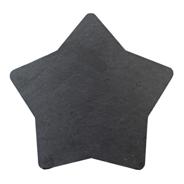 Servierplatte aus Schiefer "Stern" - Natürliche Dekoplatte 24cm