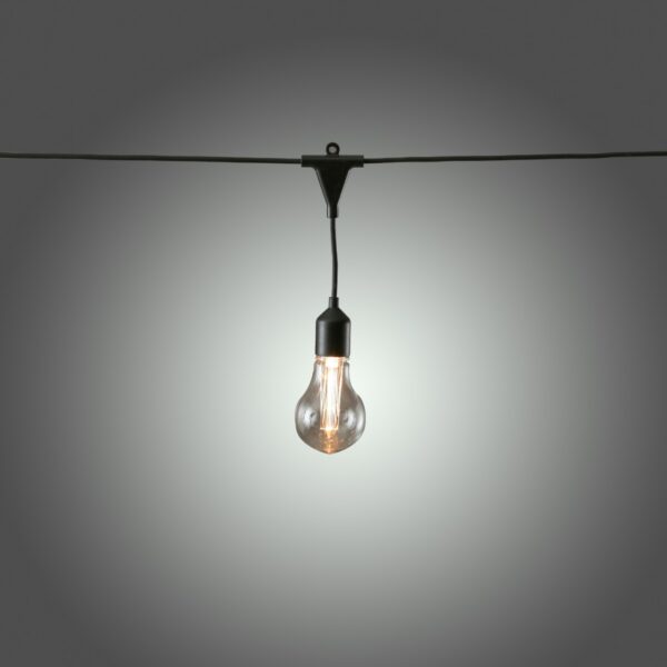 LED Lichterkette GLÜHBIRNE - 20 Filament LED - L: 9,5m - koppelbar ...
