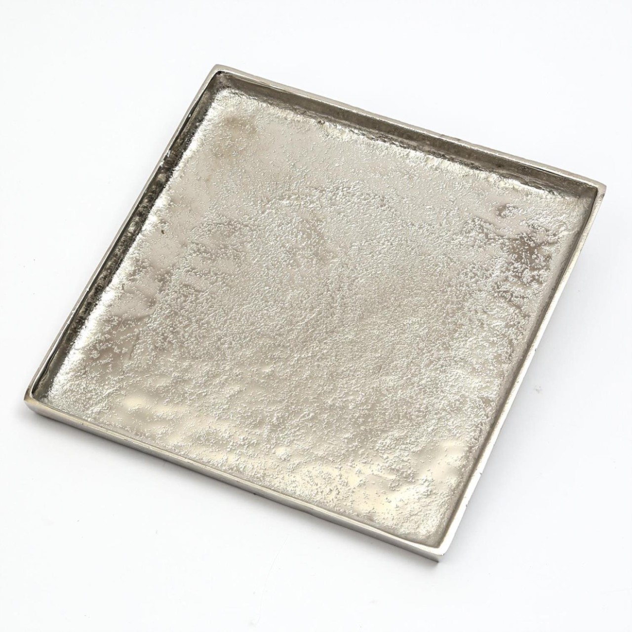 Tablett – Dekoteller – quadratisch – Aluminium – ohne Griffe – L: 2…