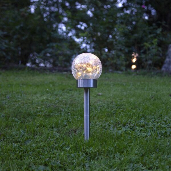 LED Solar Dekoleuchte 3in1 Glory - 10 warmweise LED - H: 35cm - Däm...