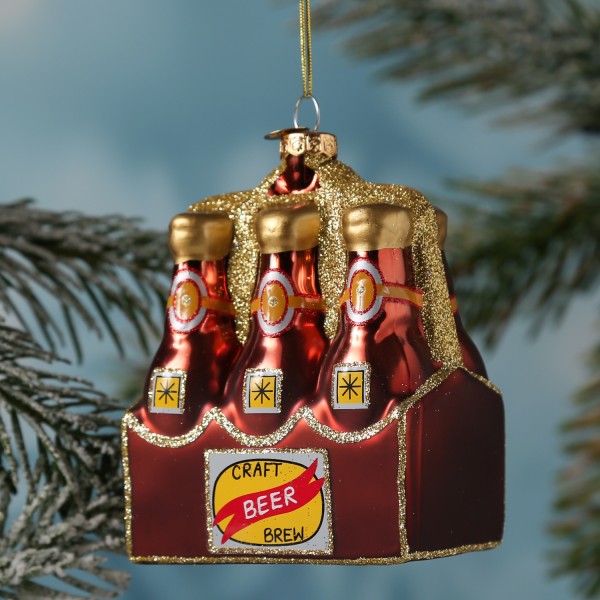 Weihnachtsbaumschmuck SIXPACK Craftbeer – Glas – Christbaumschmuck …