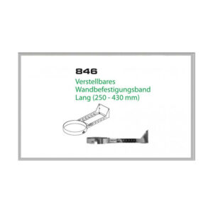 846/DN130 DW6 Verstellbares Wandbefestigungsband 250-430 mm Dinak