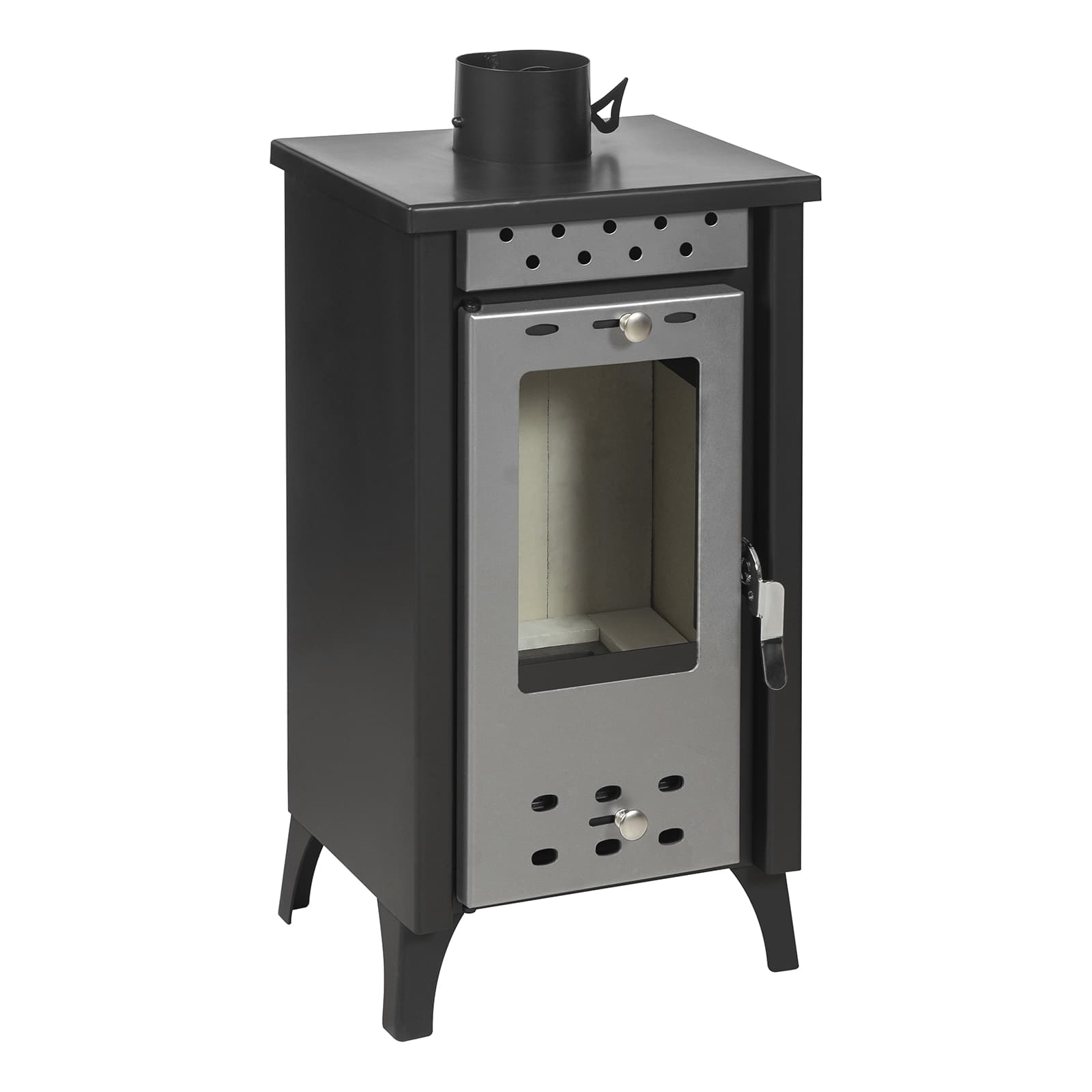 Holzofen 7,7 kW – silber